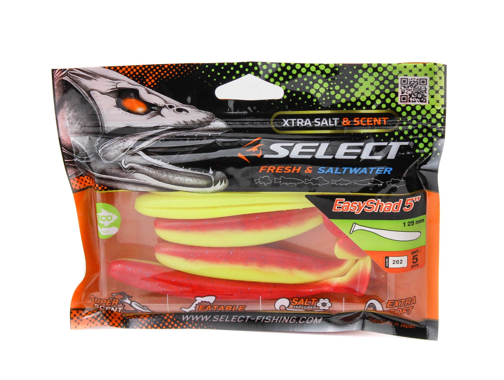 Приманка Select Easy Shad 5" цв. 202 уп 5шт - фото 1