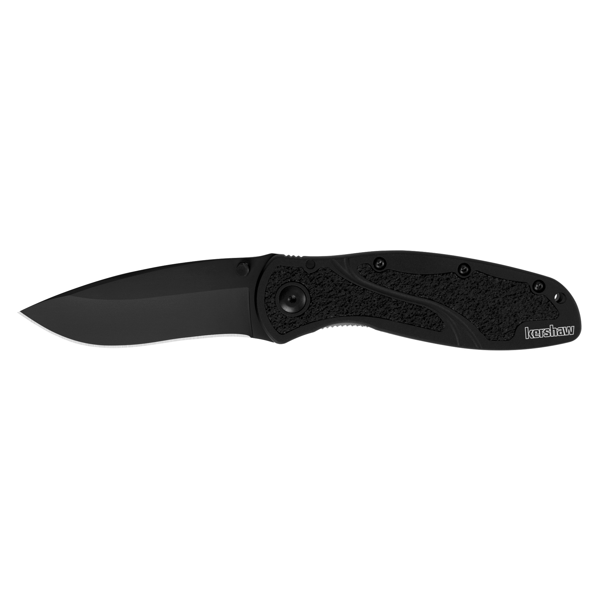 Нож Kershaw K1670BLK Blur складной нейлон алюм рукоять черный Sandvik 14C28N - фото 1