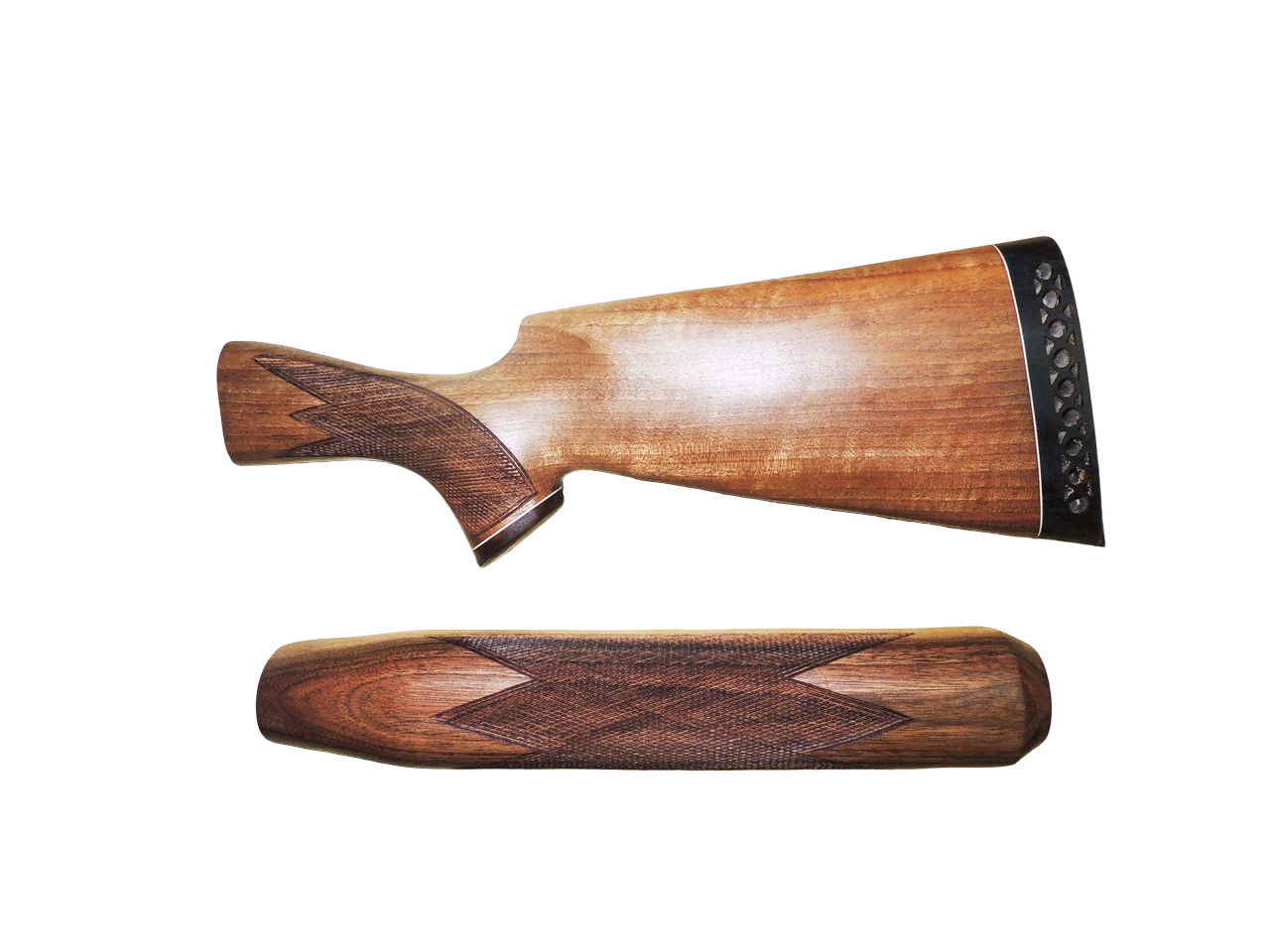 Приклад+цевье Левша МР-153 улучшенный орех - фото 1