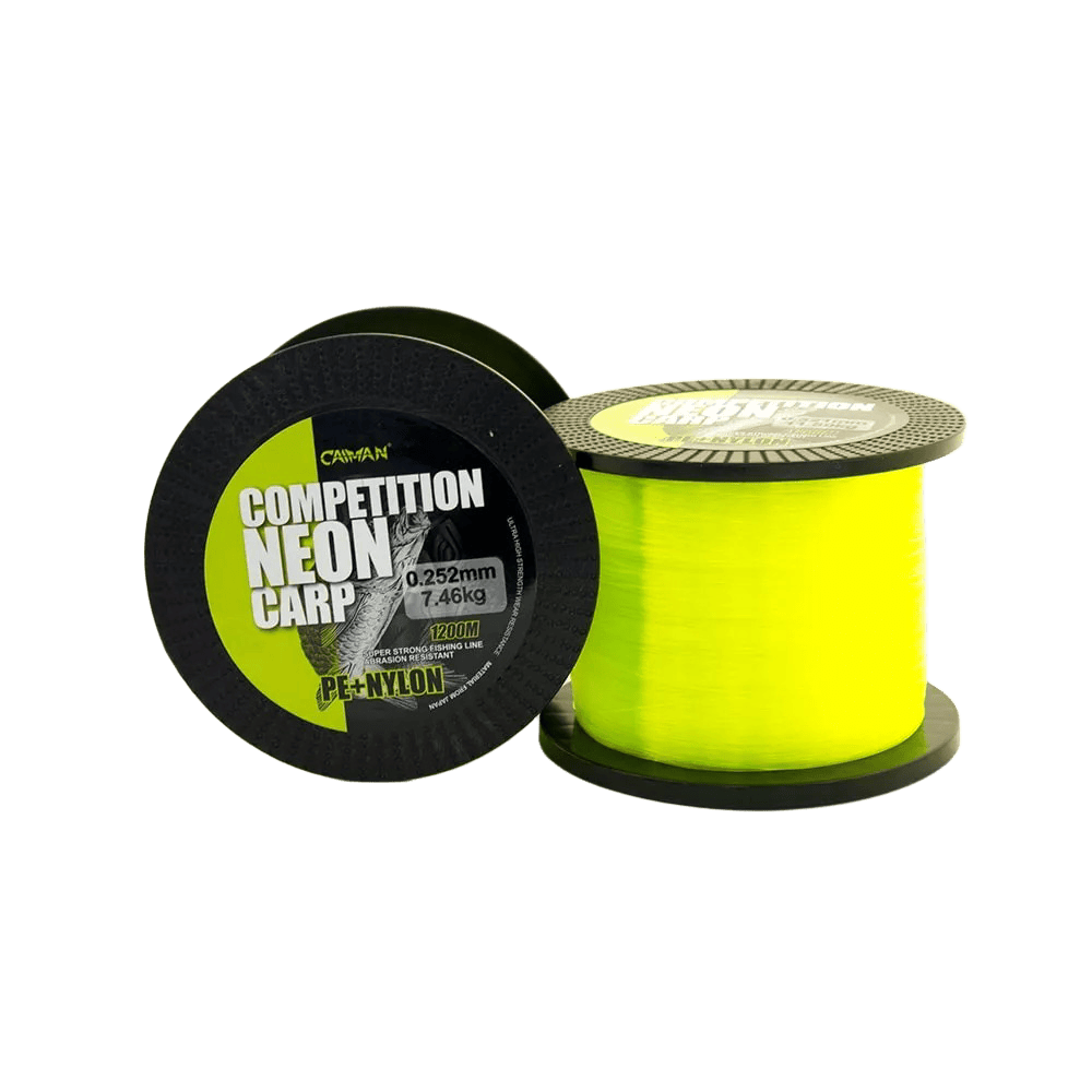 Леска Caiman Competition Neon Carp 1200м green 0,25мм - фото 1