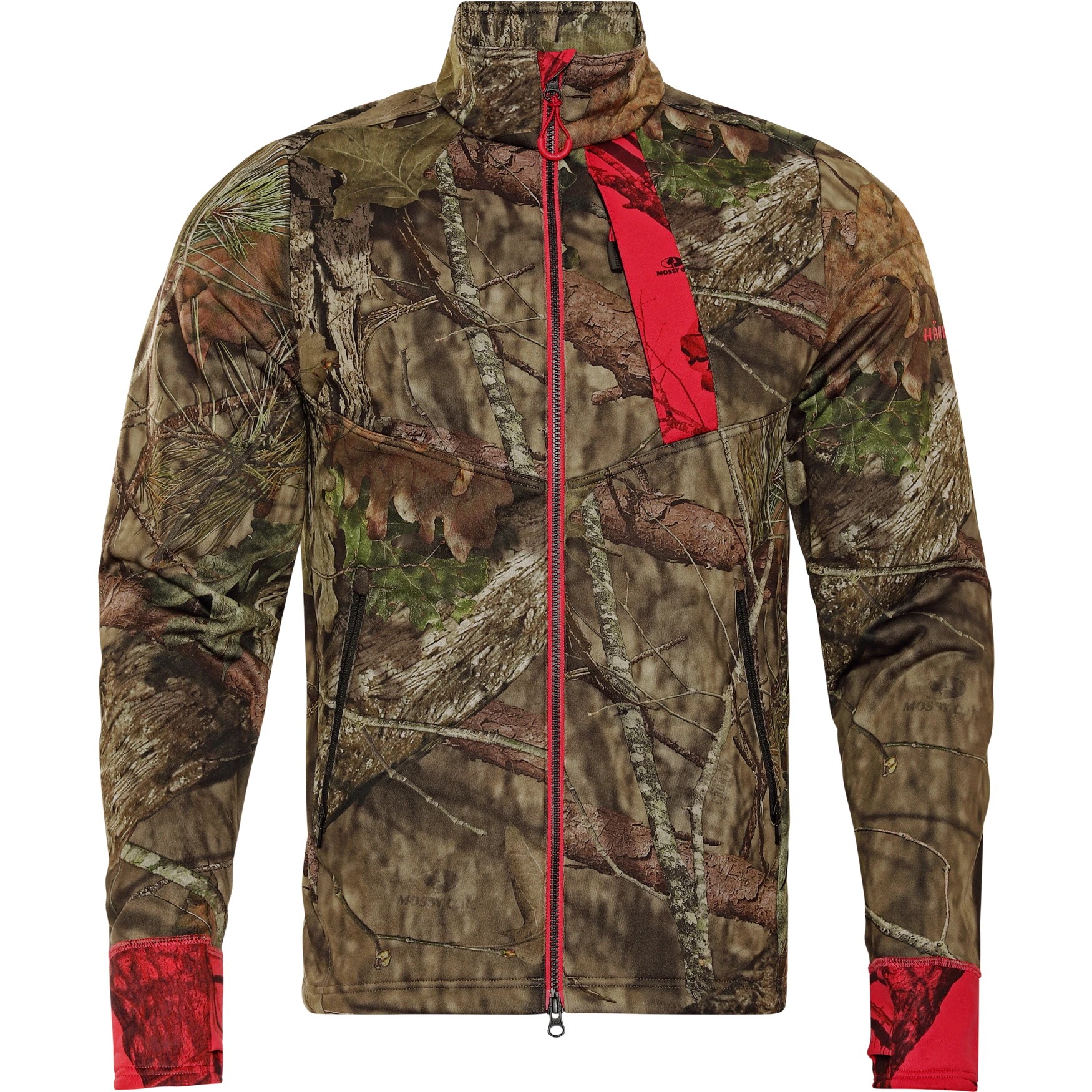 Куртка Harkila Fleece Moose Hunter 2.0 MossyOak Break-Up Coutry/Red  - фото 1