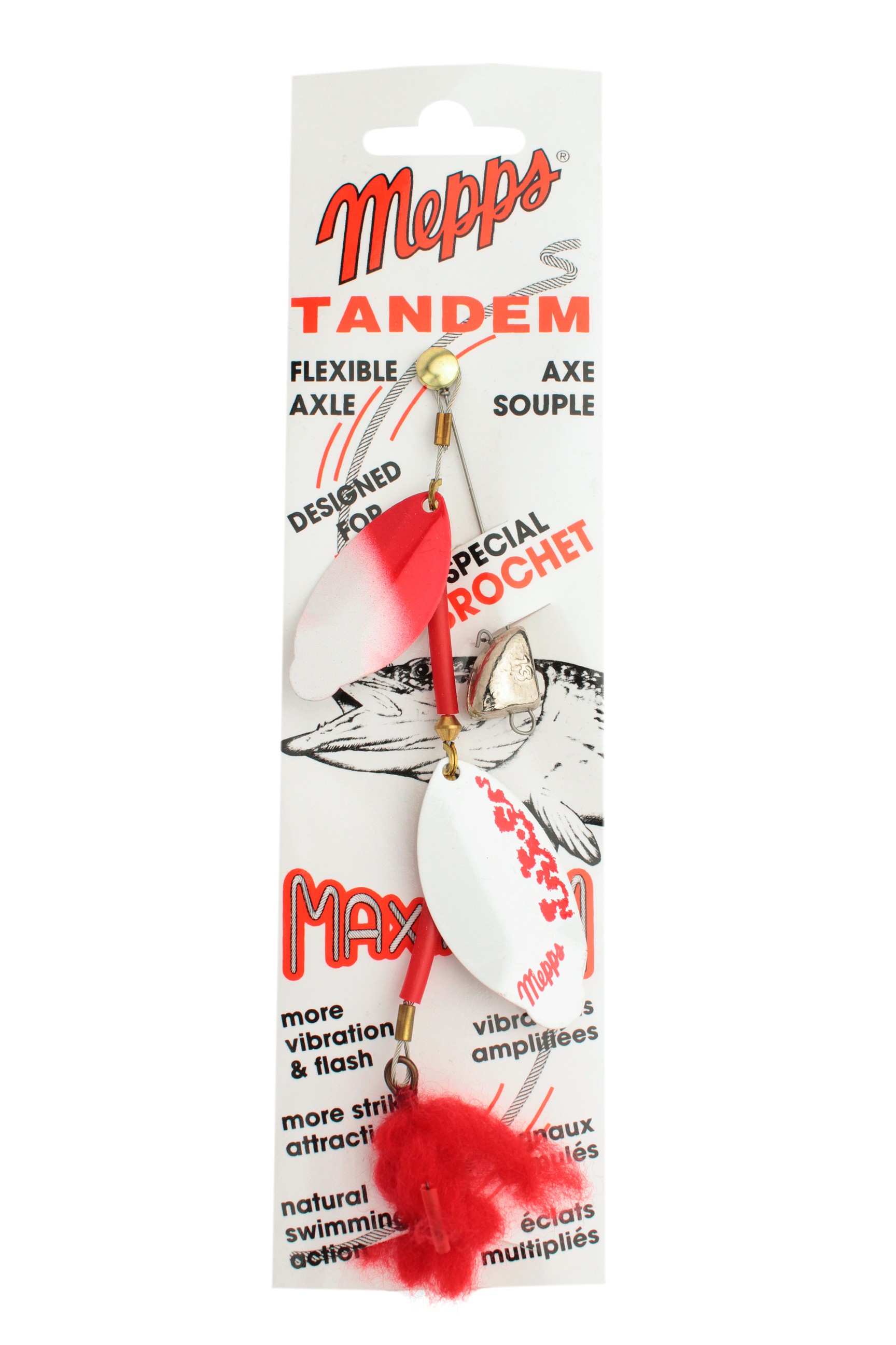 Блесна Mepps Tandem Pike red/white/silver - фото 1