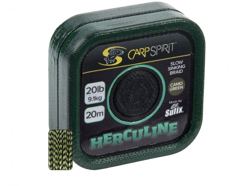 Поводковый материал Carp Spirit herculine braid 20м 20lb 9,1кг зеленый