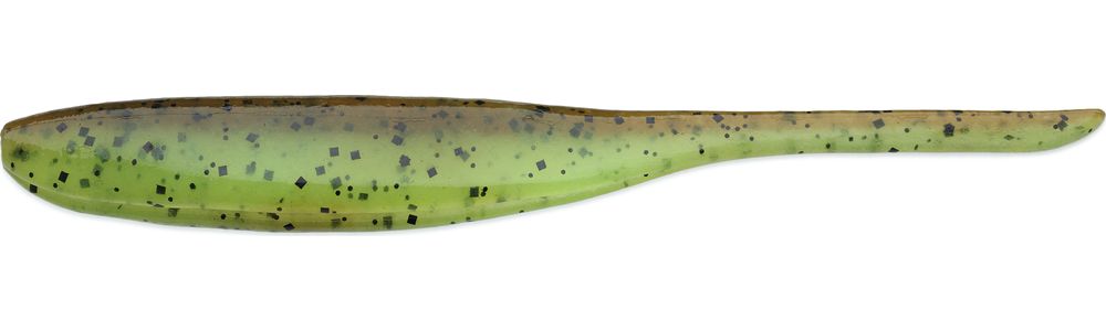 МП Приманка Keitech Shad Impact 5" 401 Green Pumpkin Chartreuse - фото 1