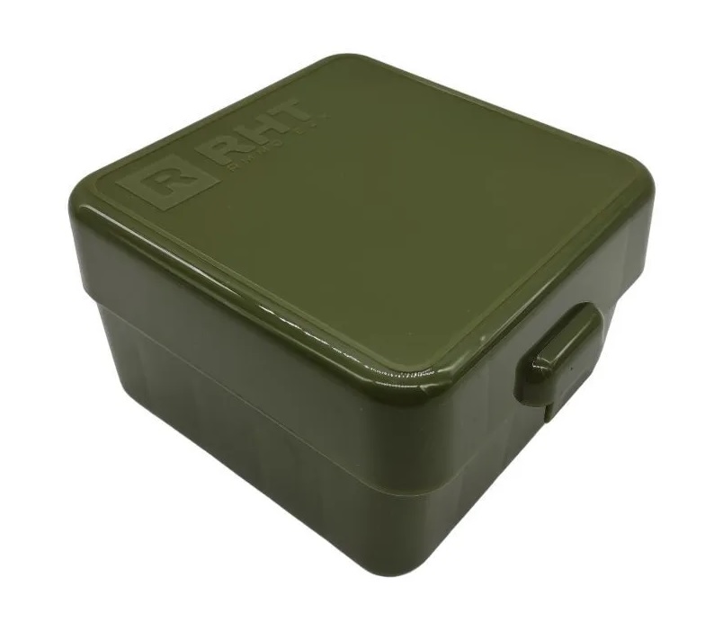 Коробка RHT Ammo Box на 25 патр 12 кал зеленый - фото 1