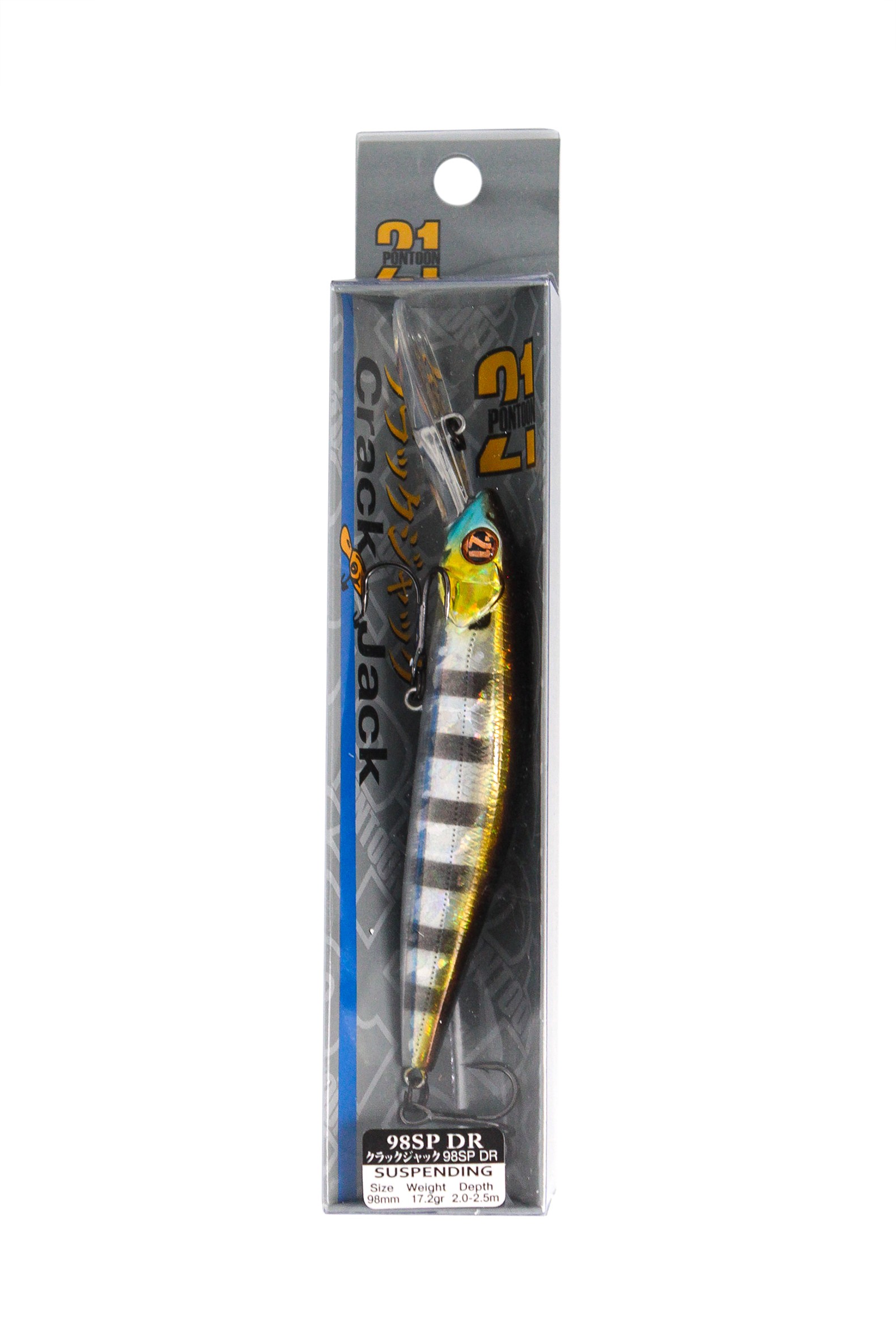 Воблер Pontoon21 Crack jack 98SP-DR 98мм 17,2гр 2,0-2,5м 007