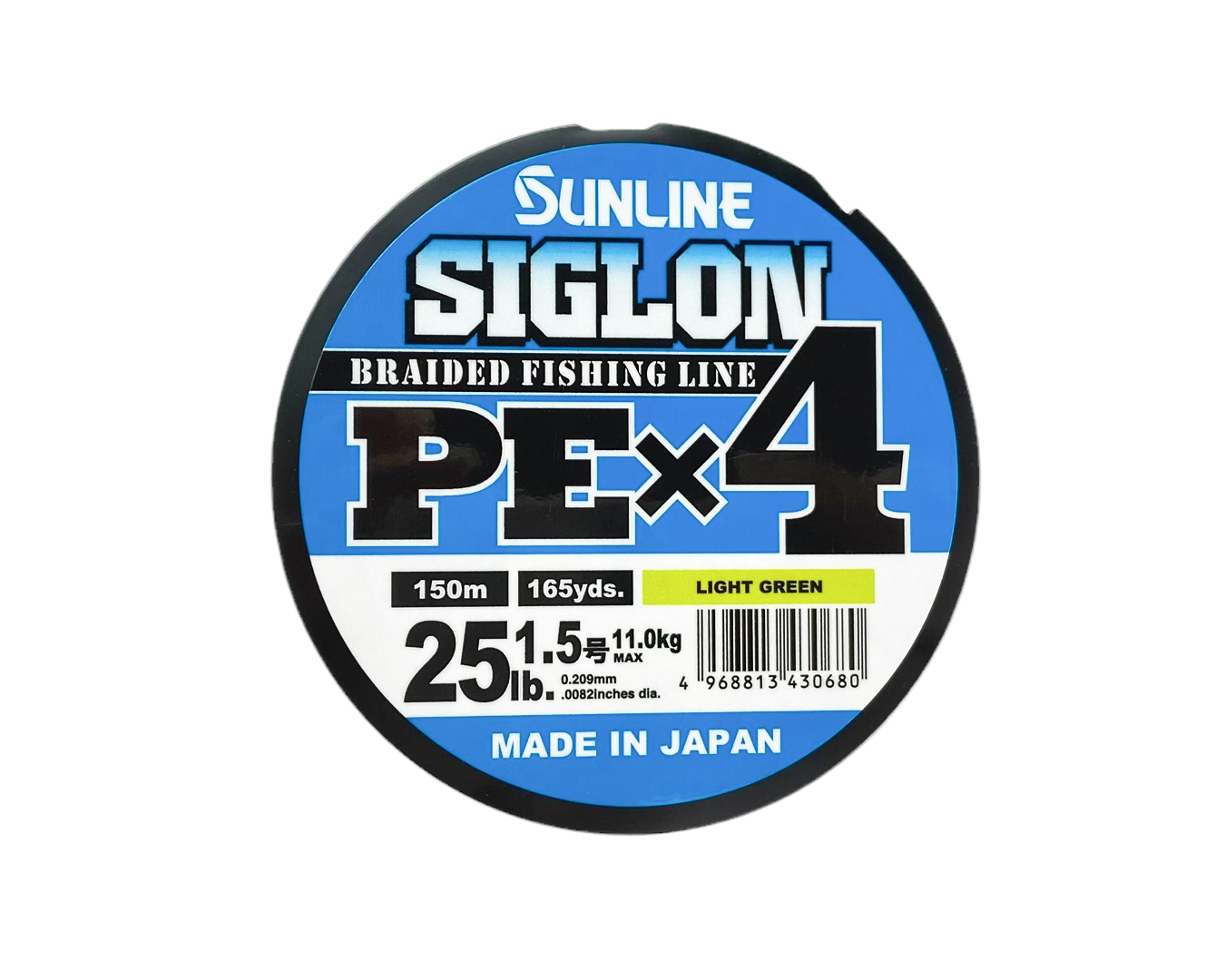 Шнур Sunline Siglon PEх4 light green 150м 1,5 25lb - фото 1