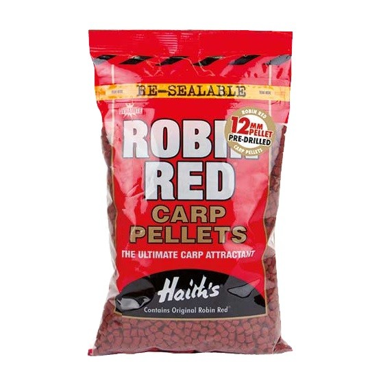 Пеллетс Dynamite Baits Robin red carp 12мм 900гр просверленный - фото 1