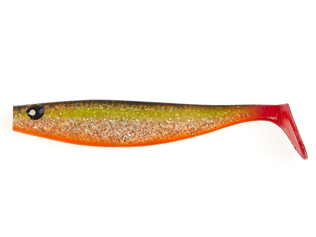 Приманка Lucky John Red Tail Shad 3,5&quot; PG34 5шт в уп - фото 1