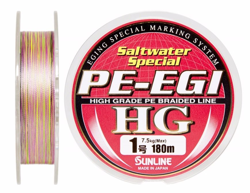 Шнур Sunline PE-EGI HG 180м 1,0/0,16мм 20lbs 7,5кг - фото 1
