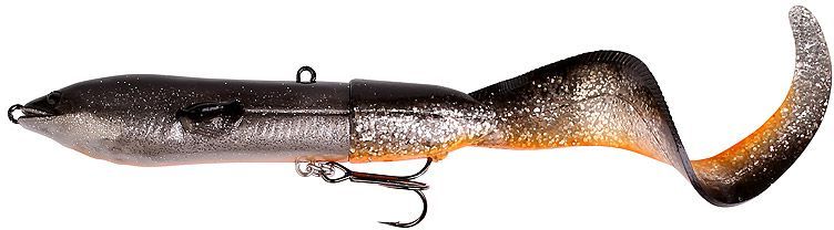 Приманка Savage Gear 3D Hard eel tail bait 17см 40г SS 01-dirty silver - фото 1