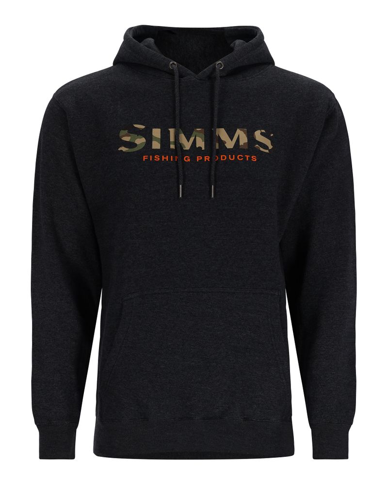 Толстовка Simms Logo hoody charcoal heather  - фото 1