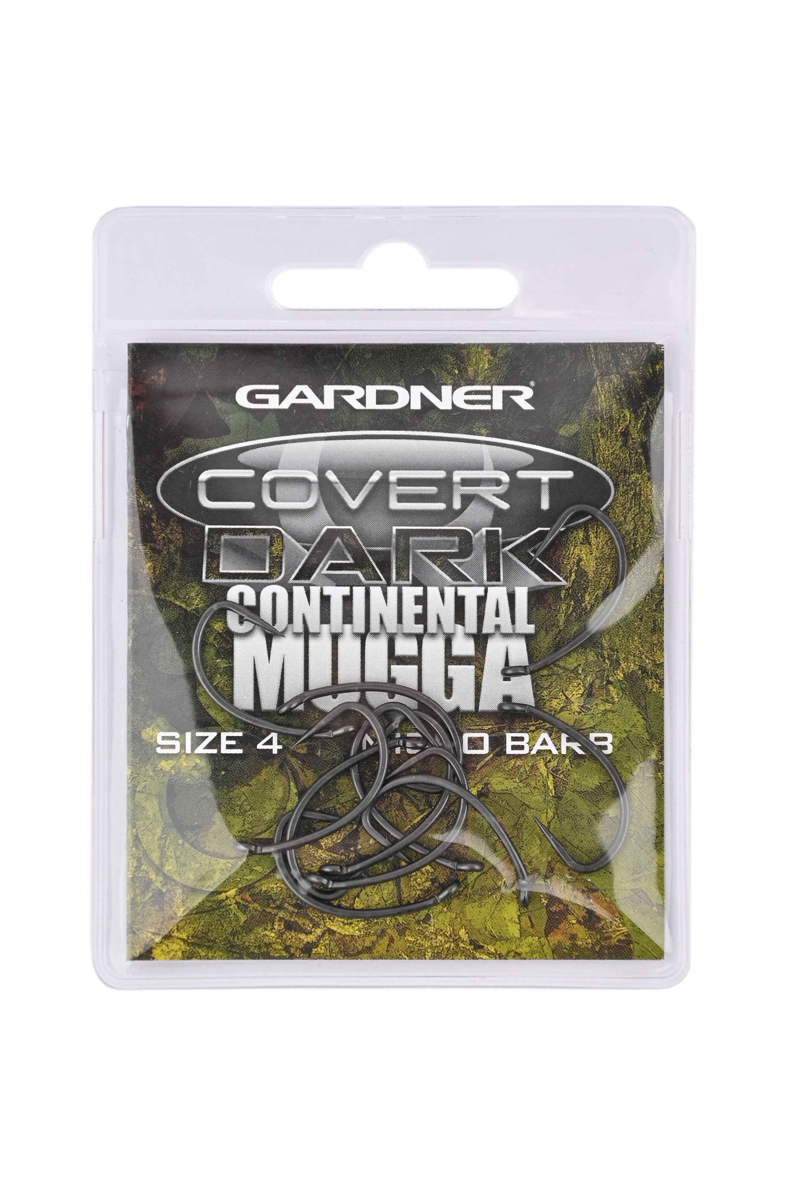 Крючки Gardner Covert dark continental mugga barbed №4 - фото 1