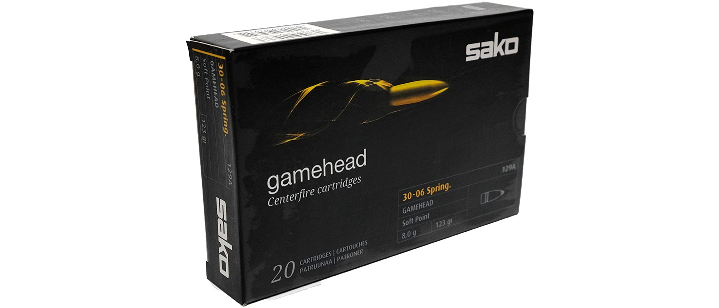 Патрон 30-06Spr Sako Gamehead SP 8,0гр 1/20 - фото 1