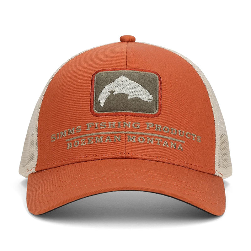 Кепка Simms Double Haul Icon Trucker Simms Orange - фото 1