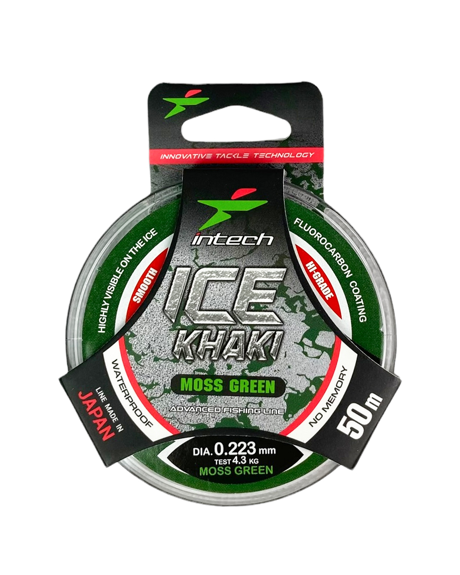 Леска Intech Ice Khaki moss green 50м 0.223мм 4.3кг - фото 1