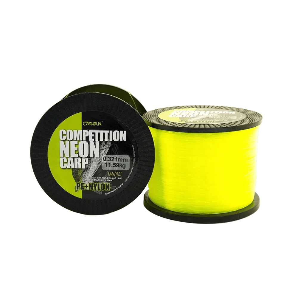 Леска Caiman Competition Neon Carp 1200м green 0,32мм - фото 1