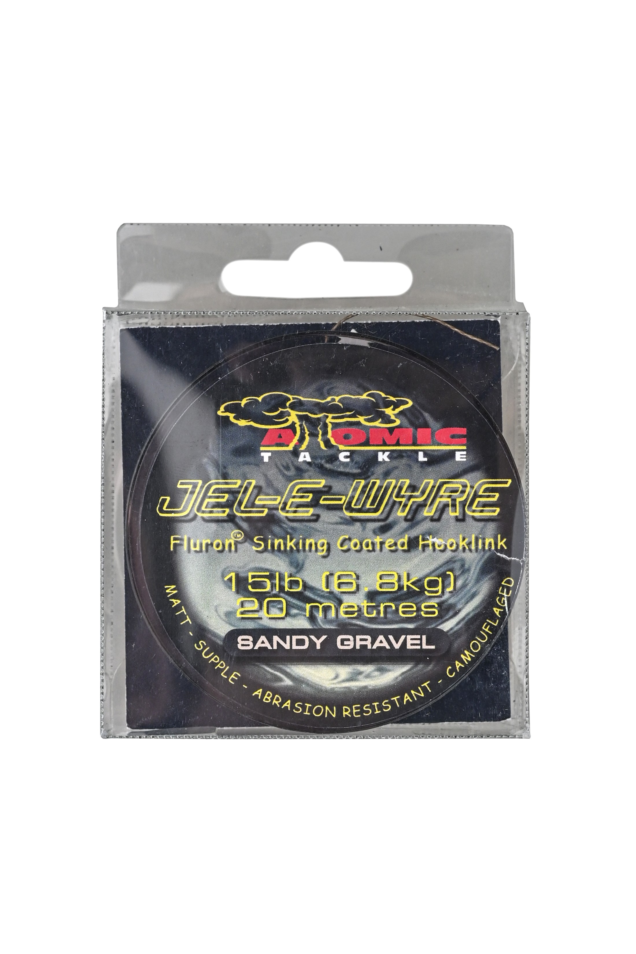 Поводковый материал Atomic Tackle Jel E Wyre 15lb sandy gravel - фото 1