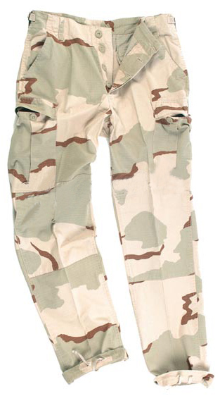 Брюки Mil-tec BDU ripstop 3 col desert - фото 1