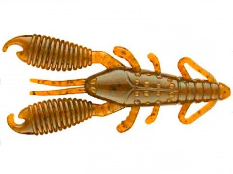 Приманка Reins рак Ring craw 3,2&quot; 026 brown shrimp red 8шт - фото 1
