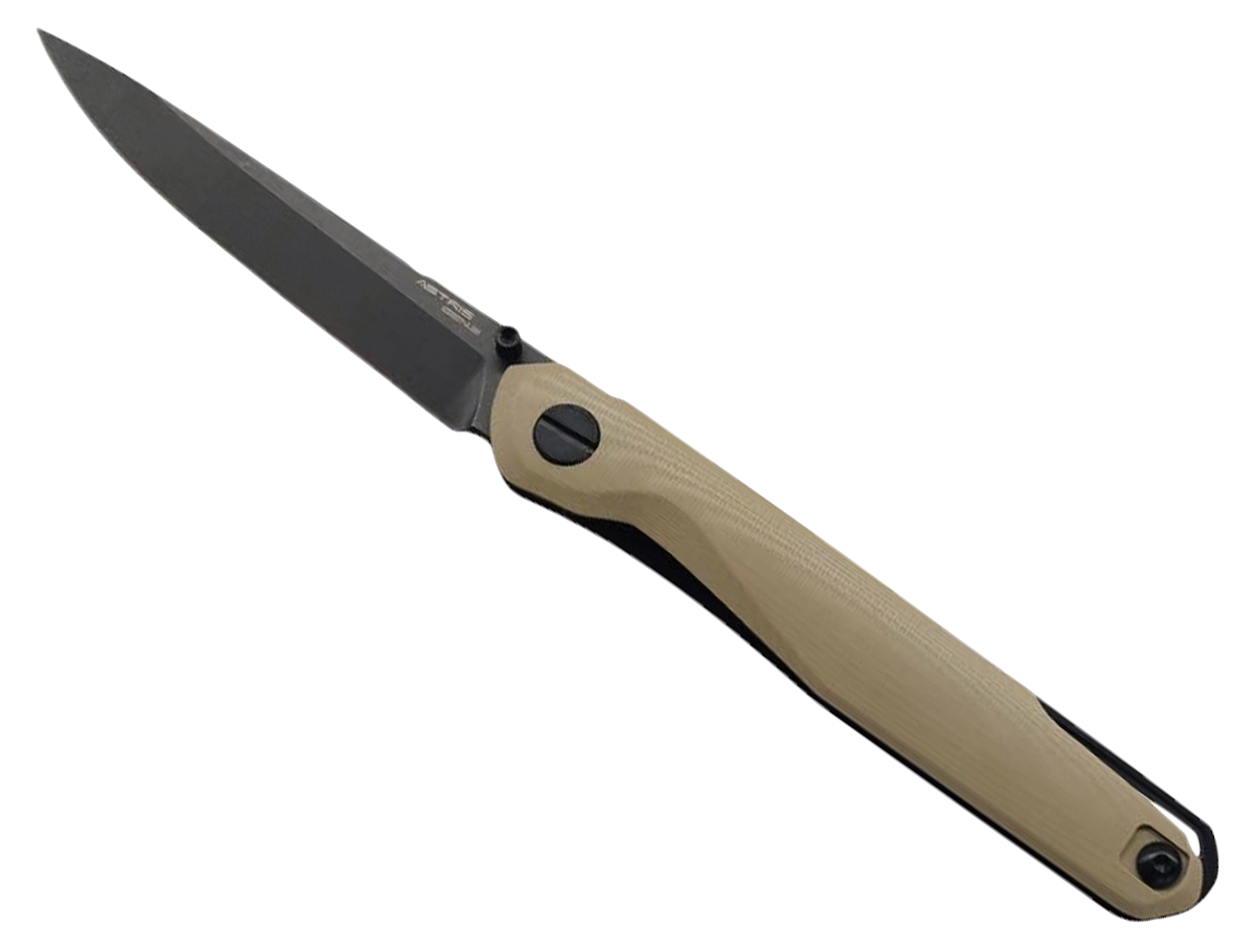 Нож Mr.Blade Astris Gen 2 black stonewash G10 tan складной - фото 1