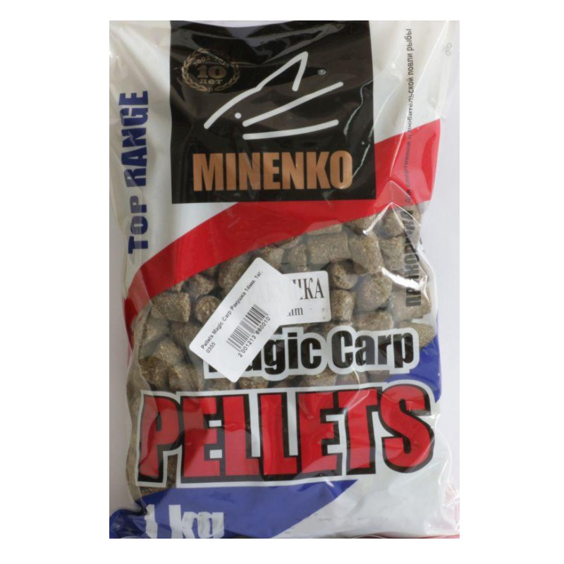Пеллетс MINENKO Magic carp ракушка 14мм 1кг - фото 1