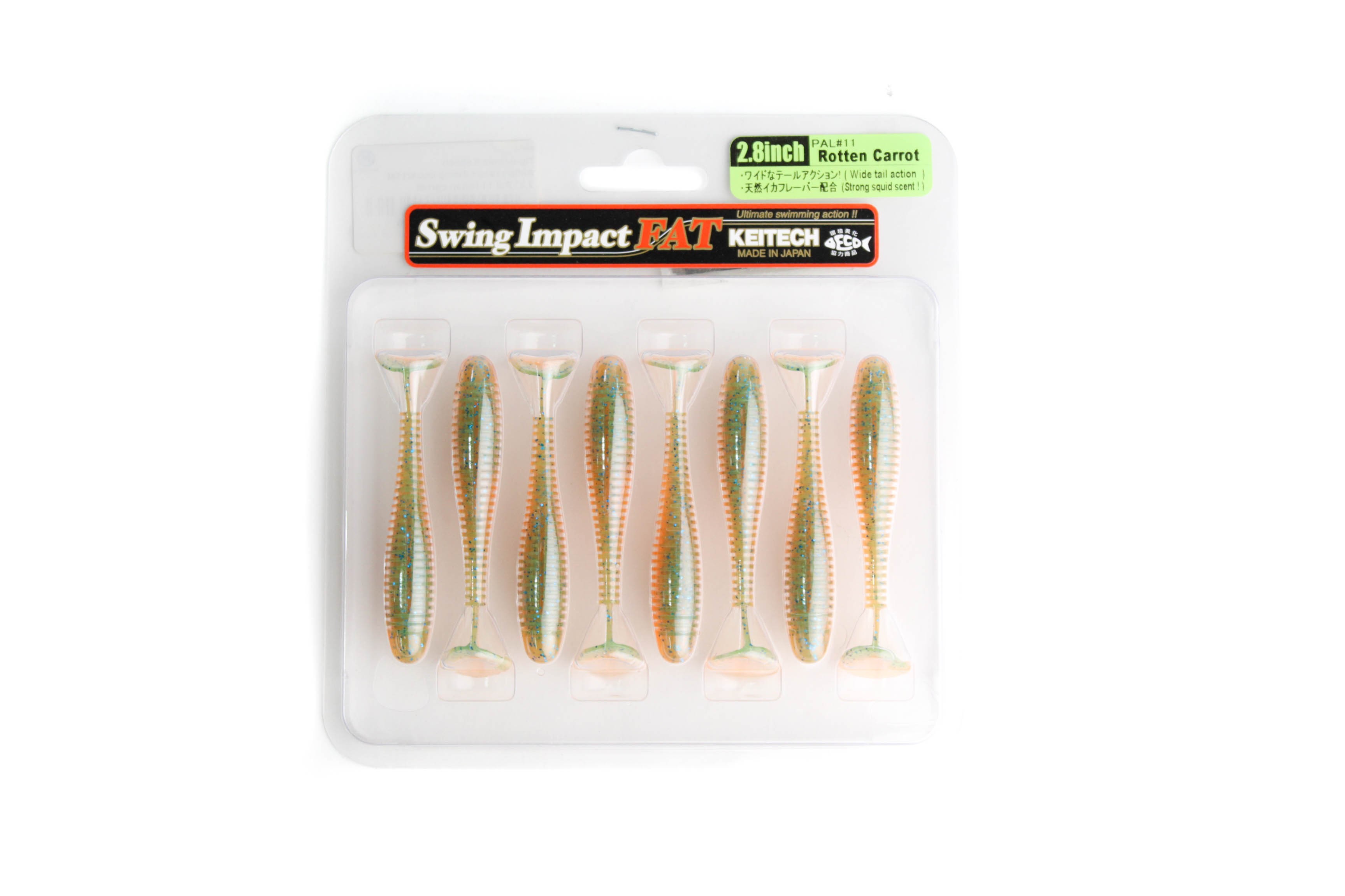 Приманка Keitech виброхвост Swing impact fat 2,8&quot; Pal 11 rotten carrot - фото 1