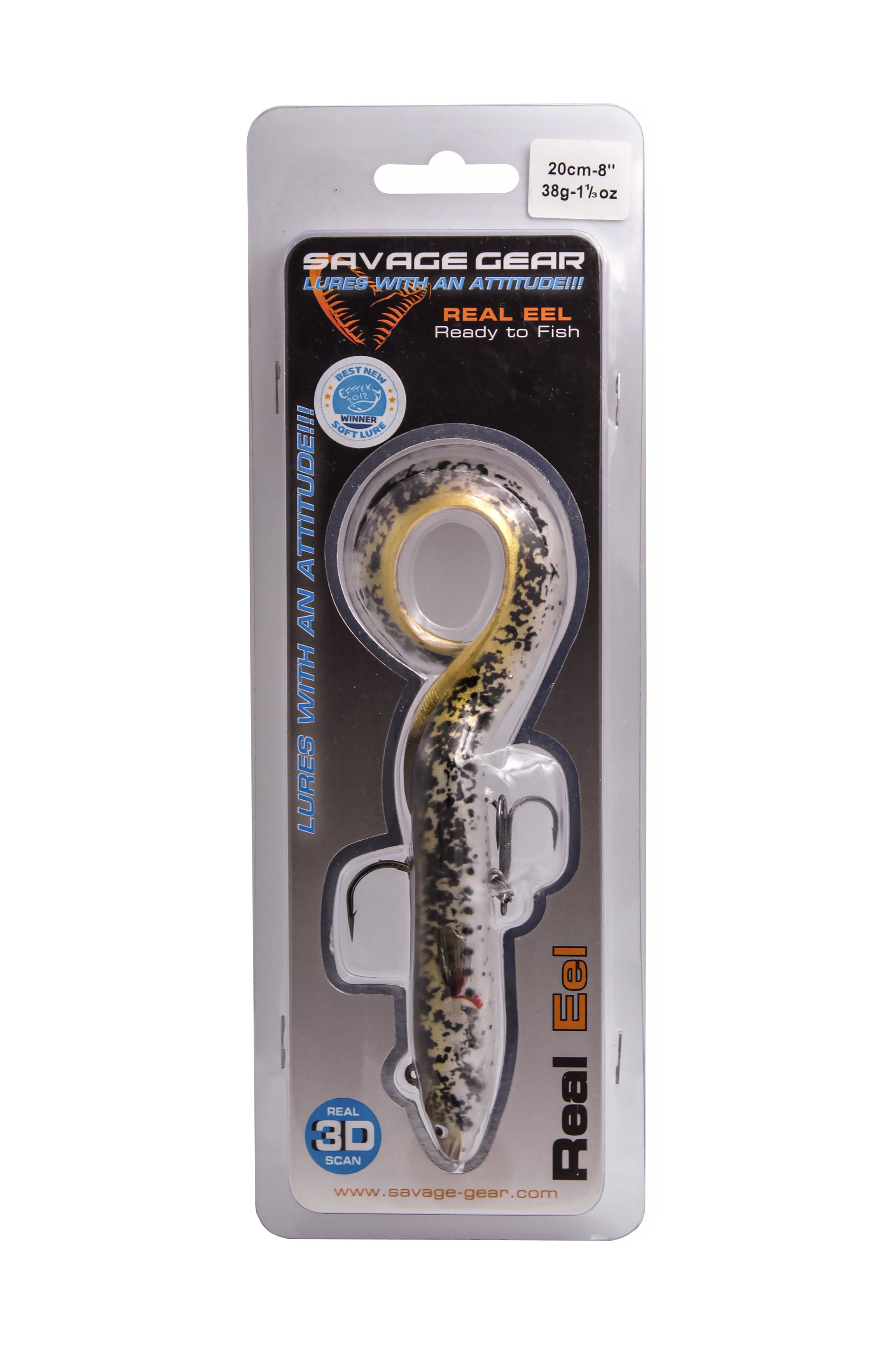 Приманка Savage Gear Real eel 20см 38гр olive pearl PHP - фото 1