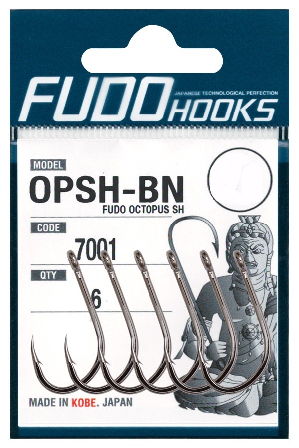 Крючки Fudo Octopus SH OPSH-BN 7001 BN №3/0 - фото 1