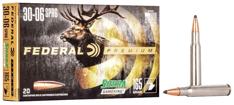 Патрон 30-06Sprg Federal Premium Game King BTSP 10,7гр - фото 1