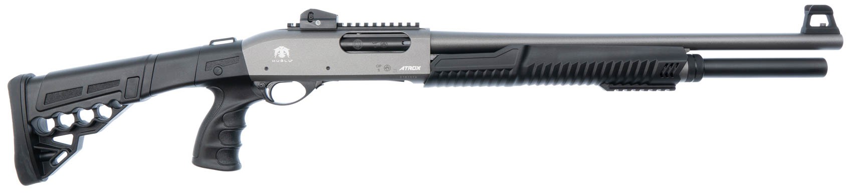 Ружье Huglu Atrox Tactic grey 2 pump action 12x76 510мм - фото 1