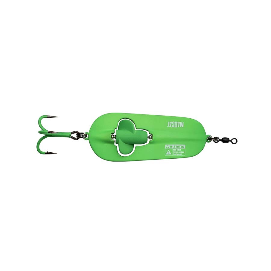 Блесна DAM Cat A-Static Rattlin spoon 110гр green - фото 1