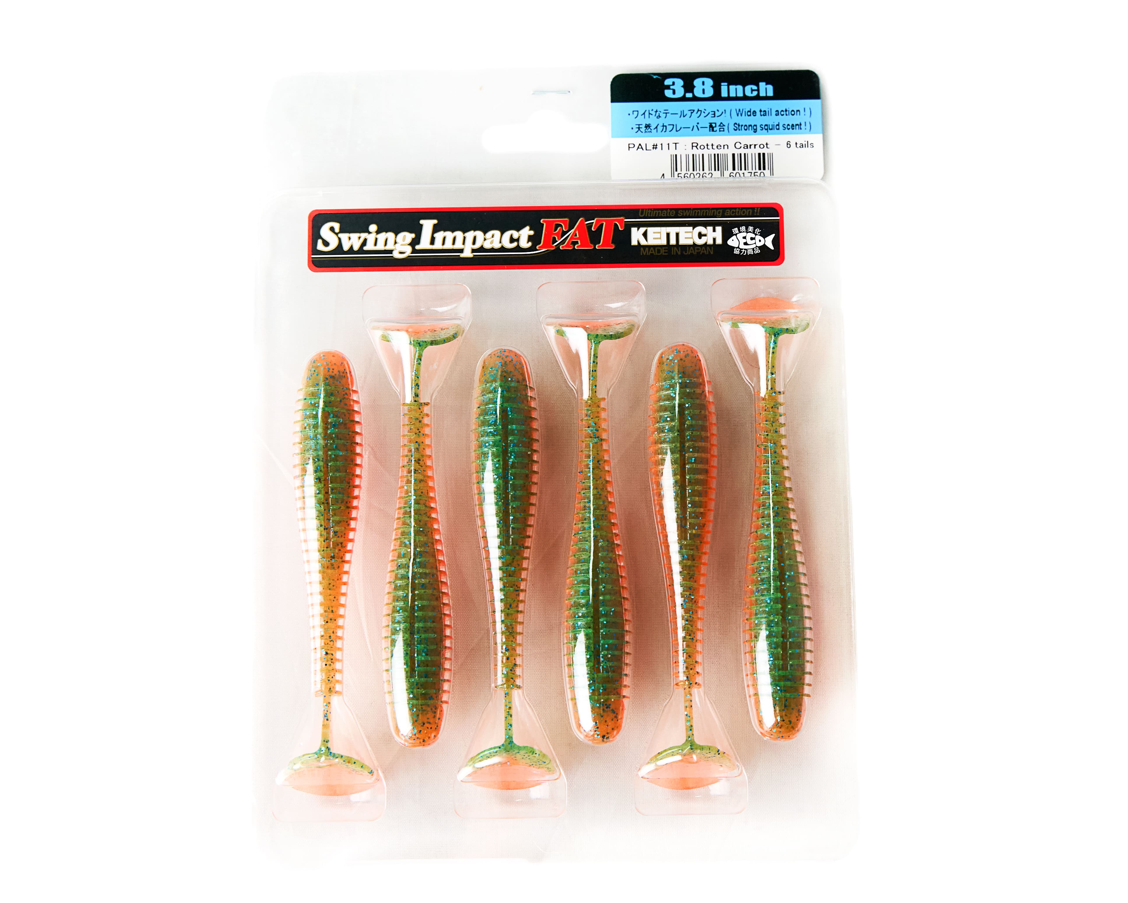 Приманка Keitech виброхвост Swing impact fat 3,8&quot; PAL11 rotten carrot  - фото 1