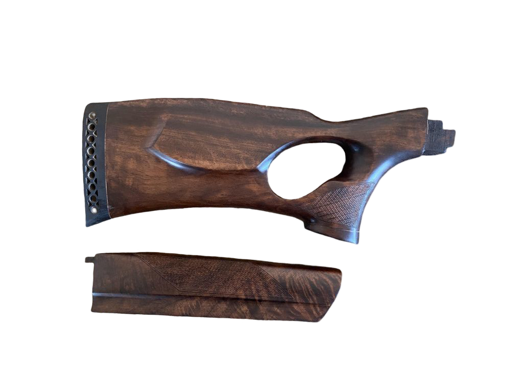 Приклад+цевье Левша Сайга-12 ортопед левша орех - фото 1