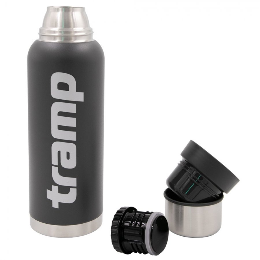Термос Tramp 0,9л серый - фото 1