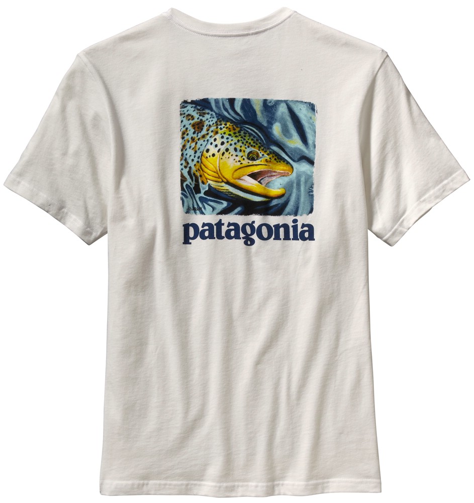 Футболка Patagonia World trout catch t-sh белый - фото 1