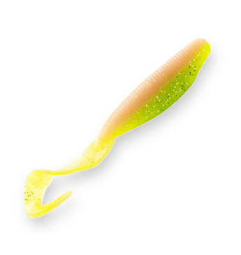 Приманка Z-Man 4&quot; Scented Curly Tailz Electric Chicken - фото 1