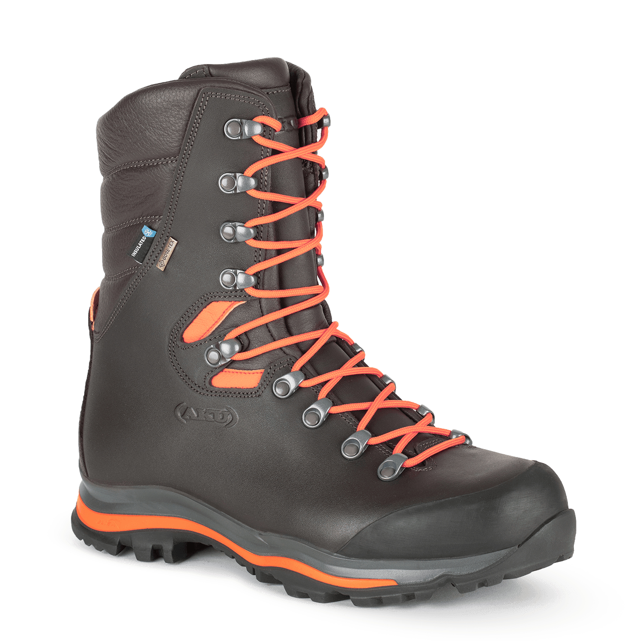Ботинки AKU Riserva hi 200 gtx brown/fluo orange - фото 1