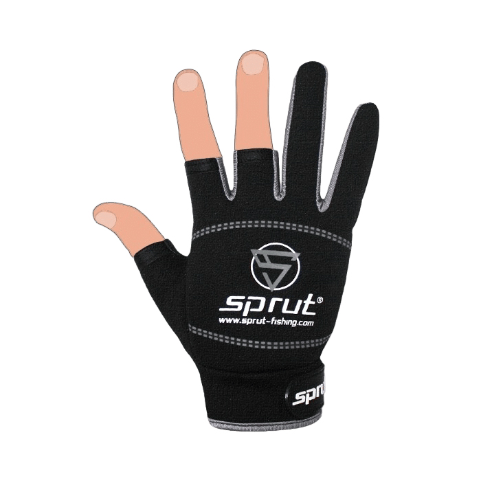 Перчатки Sprut Neoprene Spinning Gloves NPSPGLV-GR-OS - фото 1