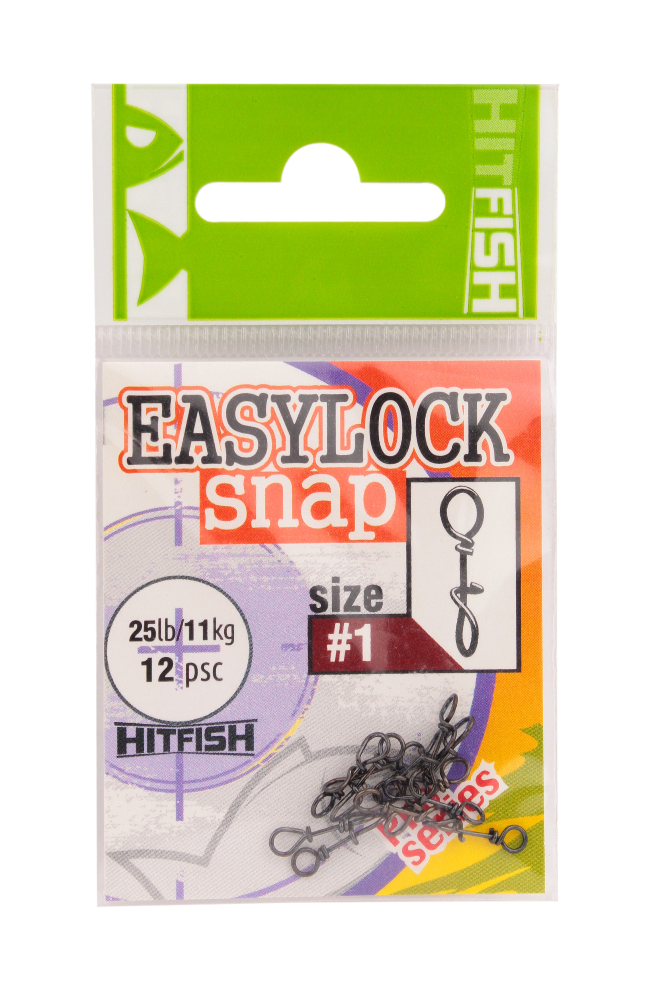 МП Застежка HITFISH Easylock Snap #1 (25lb/11kg) (12 шт/пач) - фото 1
