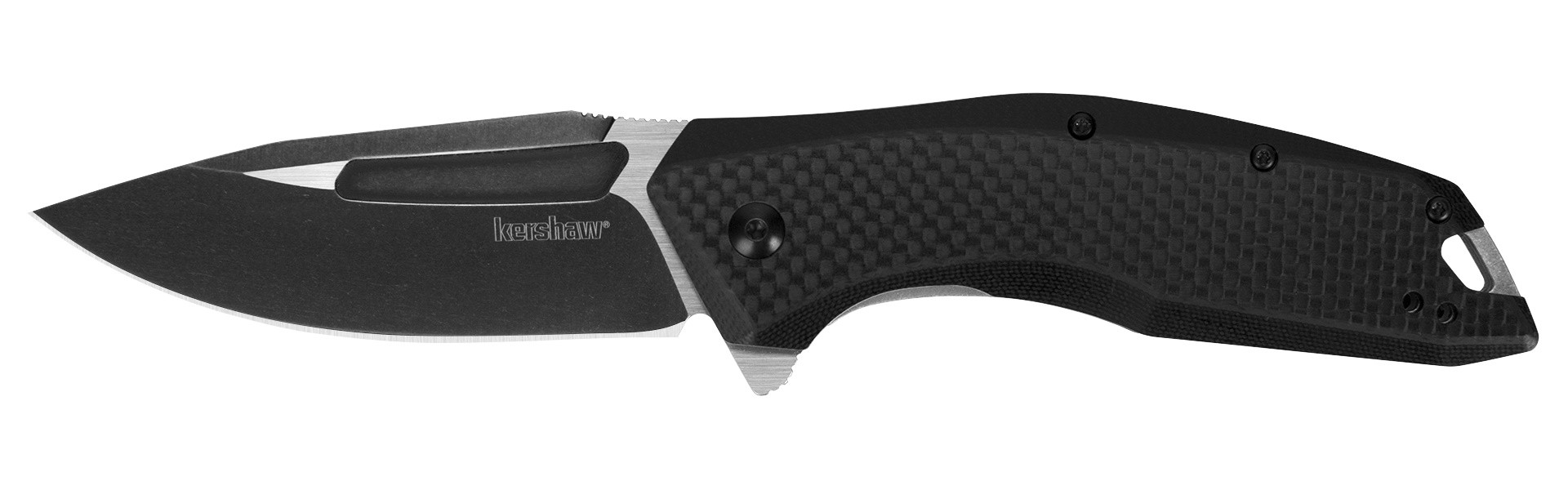 Нож Kershaw Flourish складной сталь 8Cr13MoV рукоять G-10 и Carbon - фото 1