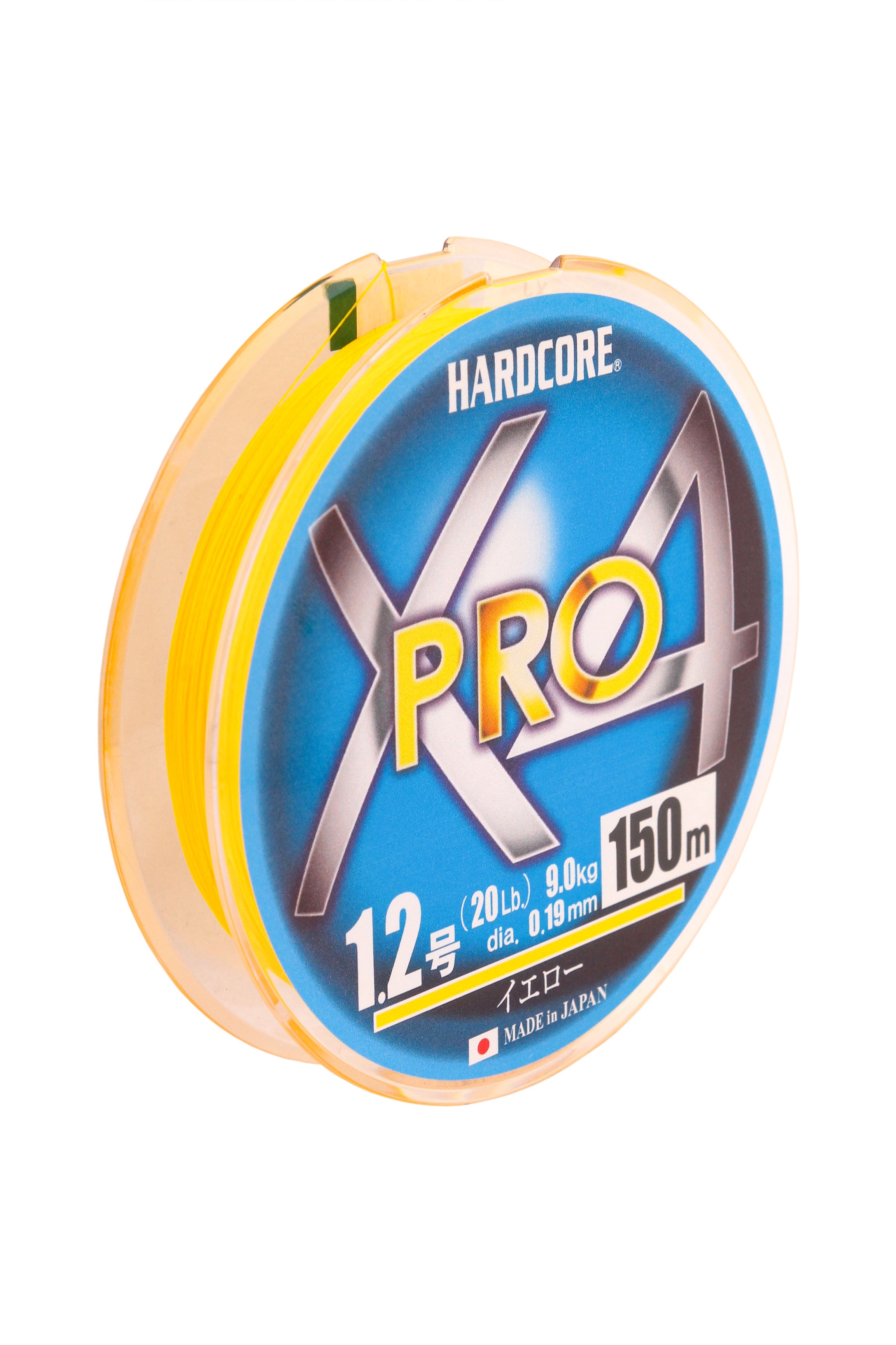 Шнур Yo-Zuri PE Hardcore X4 Pro Duel 1.2/0.19мм 9.0кг 150м - фото 1