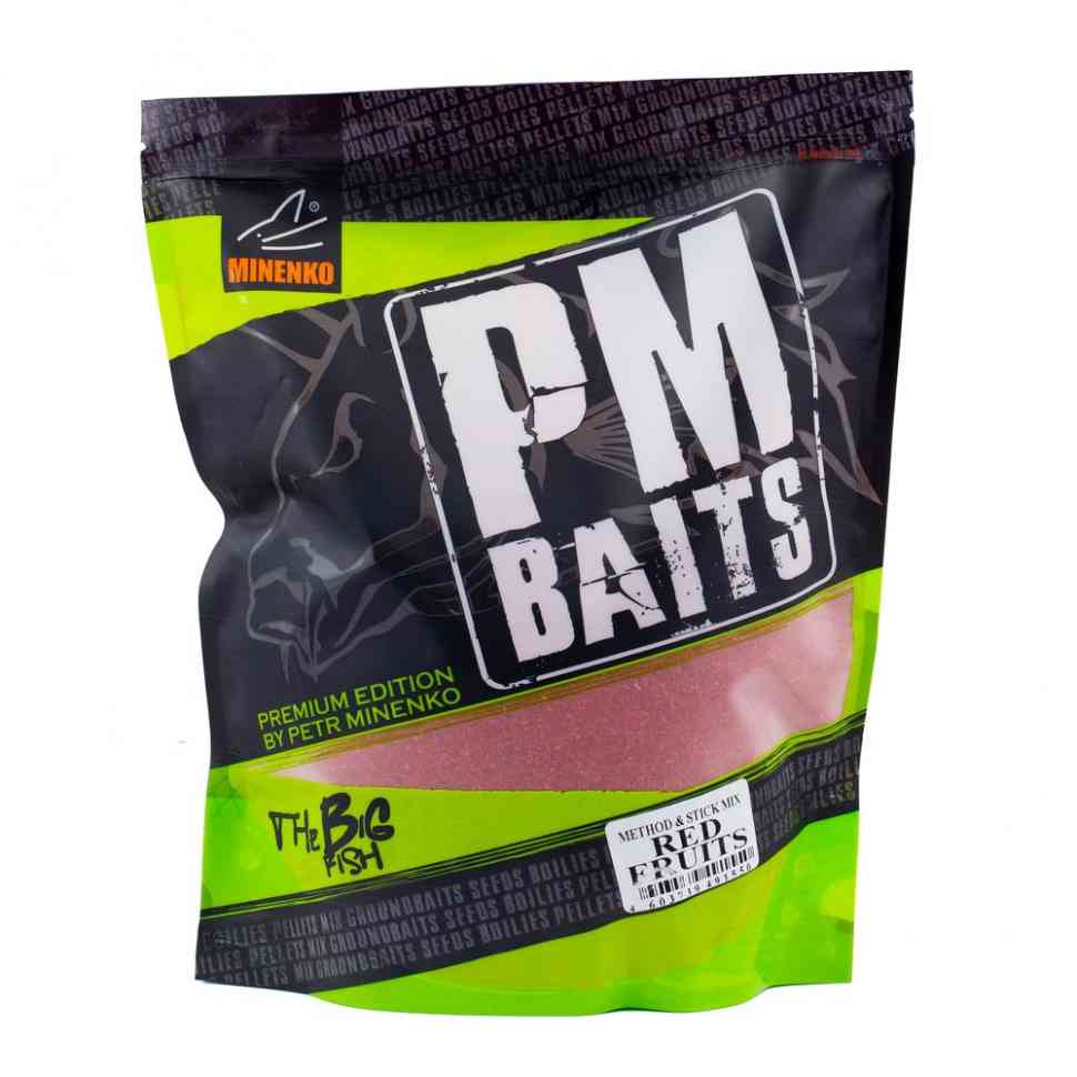 Прикормка MINENKO PMbaits MSM red fruits zip-lock 750гр Com - фото 1