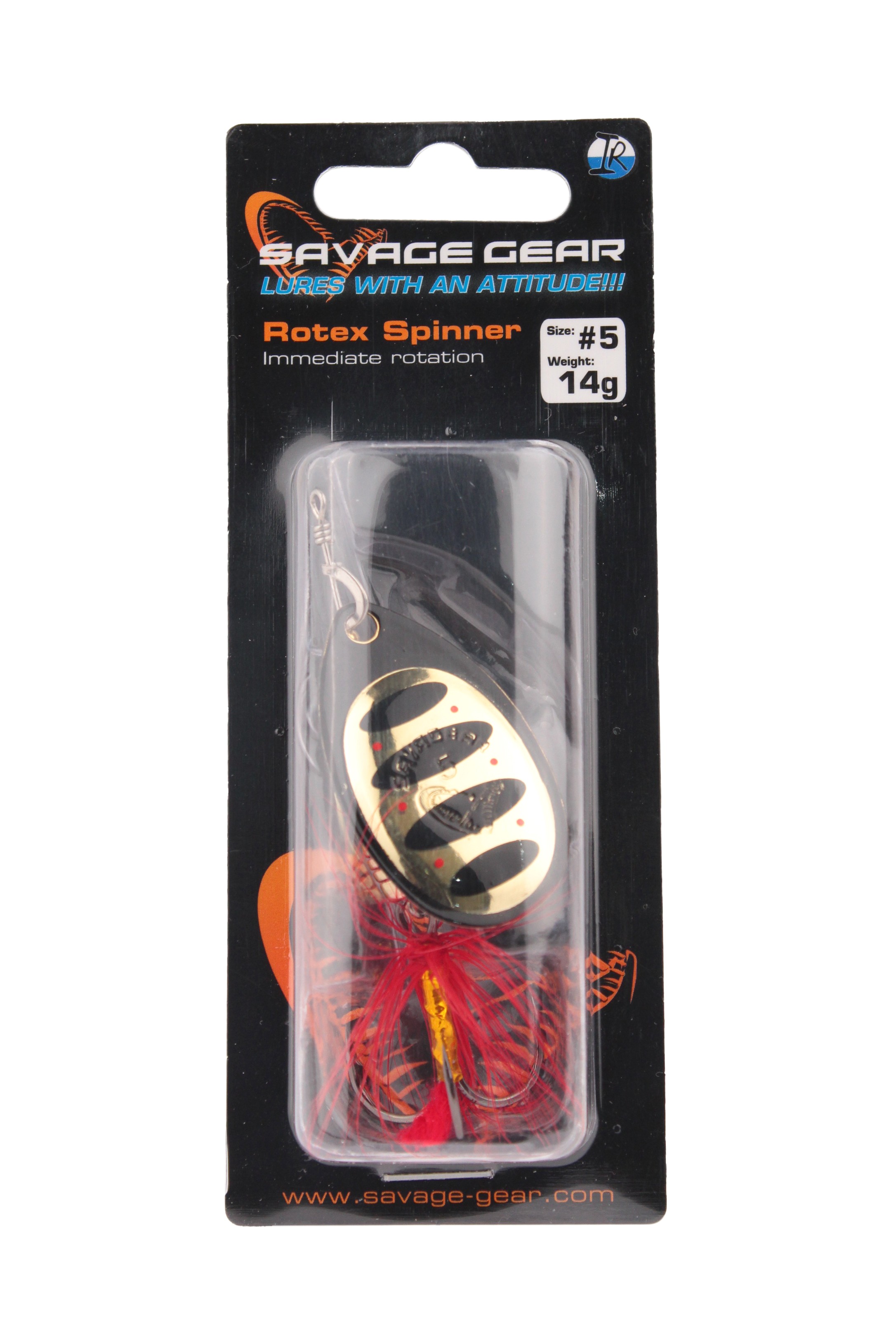 Блесна Savage Gear Rotex spinner №5 14гр 03 gold - фото 1