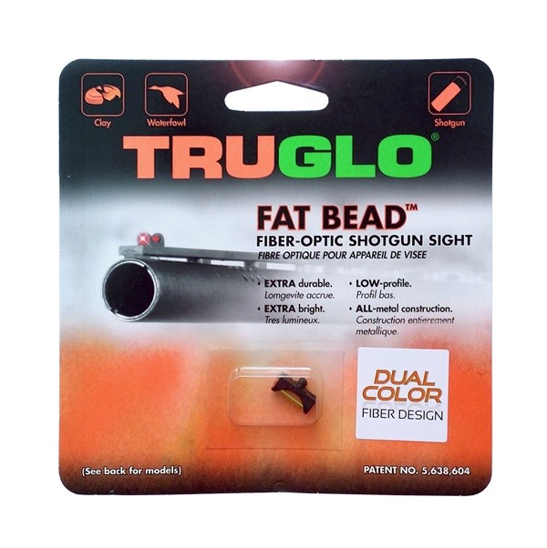Мушка Truglo TG948CD Fat bead 2,6мм зеленая/красная ввинчиваемая метал - фото 1