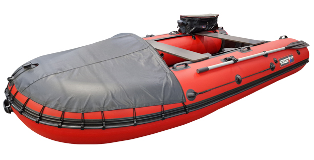 Лодка Хантер 340 Трэвел красный - фото 1