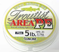 Шнур Sunline Troutist area PE 75м 0,3 6lbs - фото 1