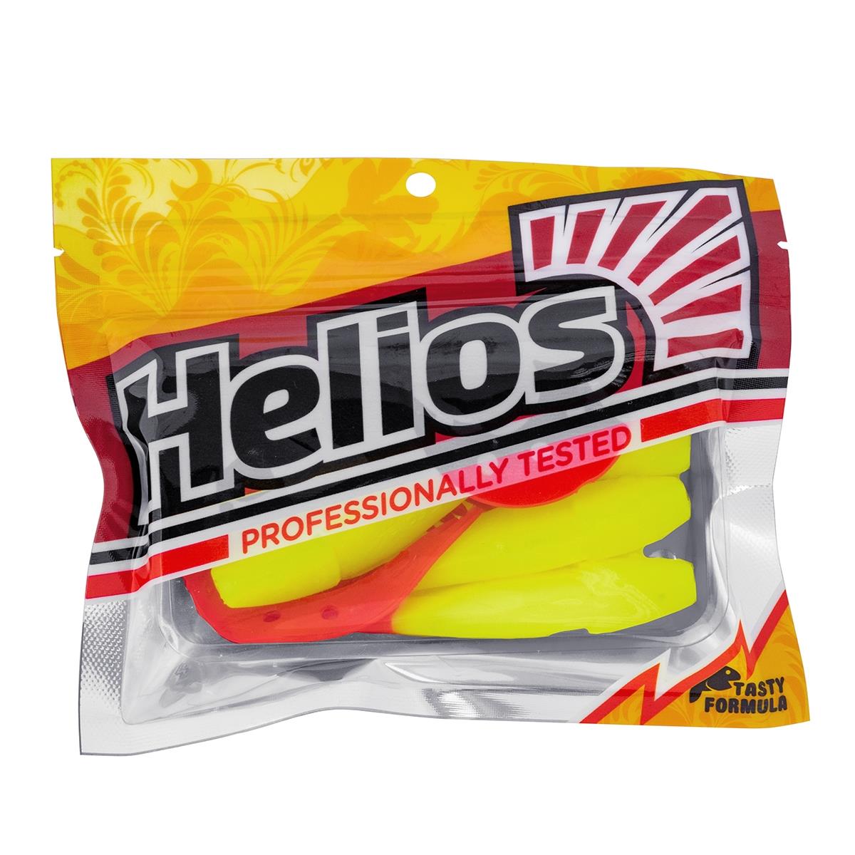 МП Твистер Kasandra 4"29/10,9см Acid lemon & Red 5шт. (HS-34-029) Helios (0) - фото 1