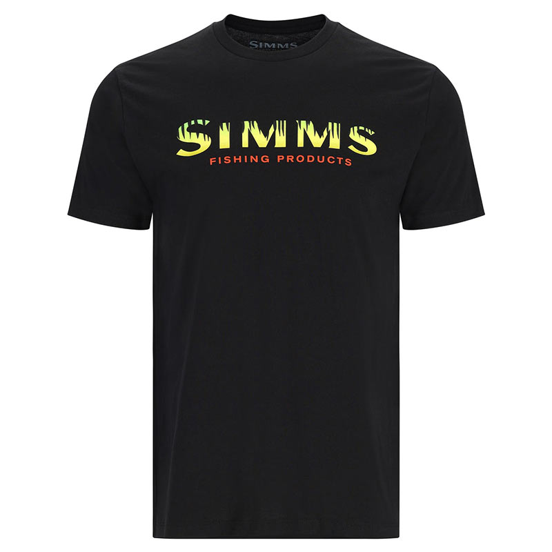 Футболка Simms Logo T-Shirt Black - Neon - фото 1