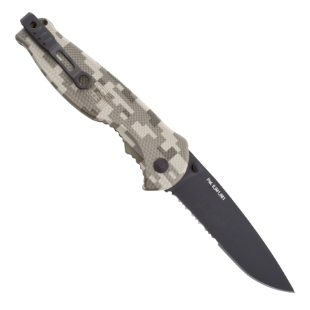 Нож SOG Flash-II TiNi half-sert camo скл. клинок 8.9 см стал - фото 1